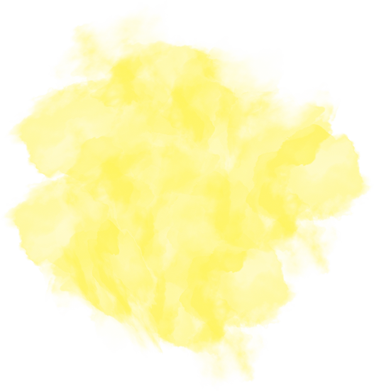 yellow splash watercolor brush